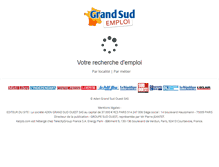 Tablet Screenshot of grandsud-emploi.fr